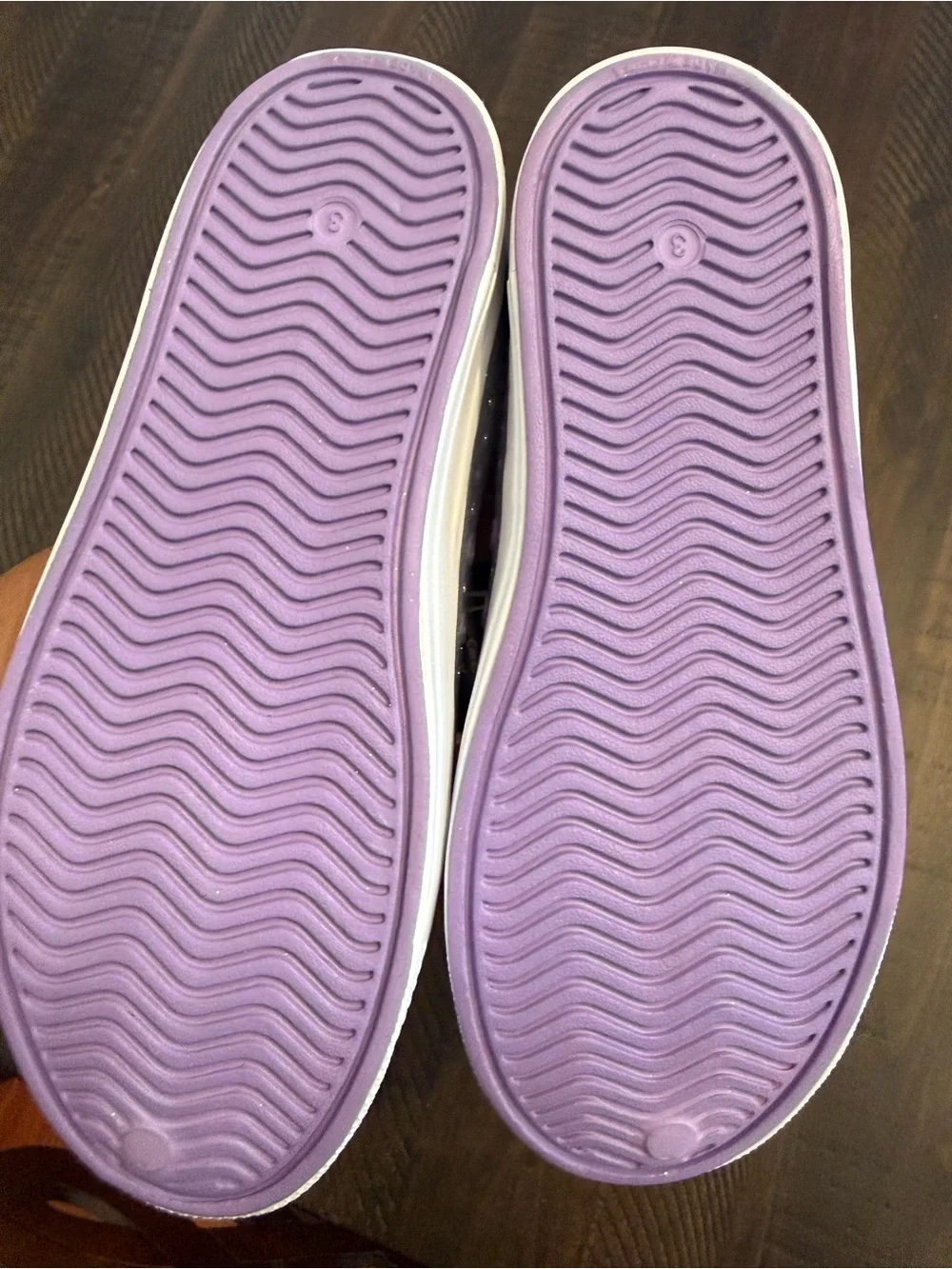 Skechers Kids Lavender and Silver Glitter Foamies Guzman steps Water Shoes